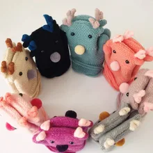 Детские перчатки для детей от 2 до 8 лет, Рождественские Зимние перчатки на запястье, Утепленные Перчатки, варежки, подарки для детей, Прямая поставка M840