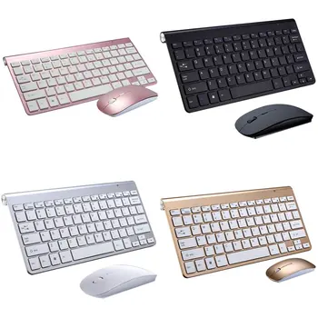 

2.4G Keyboard Mouse Combo Set Multimedia Wireless Keyboard and Mouse For Notebook Laptop Desktop PC TV Office Supplies