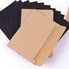 10 pièces/paquet 16cm x 10.8cm Kraft noir papier enveloppe Message carte lettre stationnaire stockage papier cadeau ► Photo 2/6