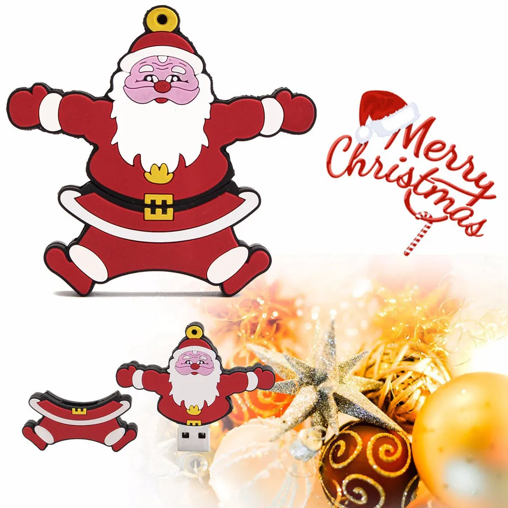 USB флэш-память USB, рождественский подарок usb-кабель с Санта-Клаусом 2,0 флэш-памяти достаточно памяти, хранения цифровой U диск-L830