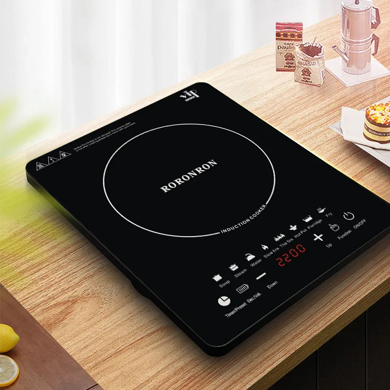 2200W 220V induction Cooker Touch Panel Cooktop Stove  Adjustable 8 Mode Furnace 