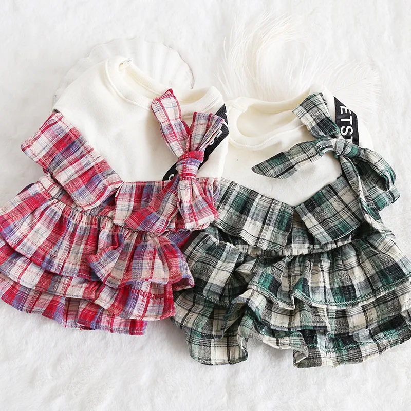 

Kawaii Spring Summer Lace Lovely Cat Dog Pet Clothes Clothing Chihuahua Yorkie Bomei Fashion Dress 19SS35