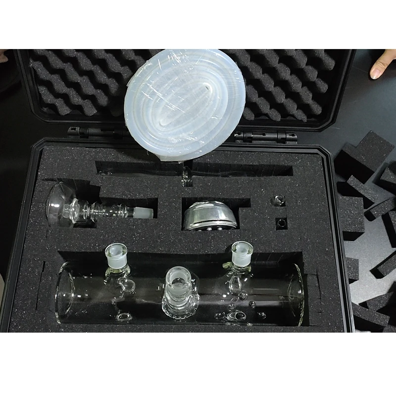 Box with hookah set Высококачественный защитный водостойкий Чехол-сумка для стеклянного кальяна и курительной экипировки, поглощающая воздействие, настраиваемая пена - Цвет: Box with hookah set