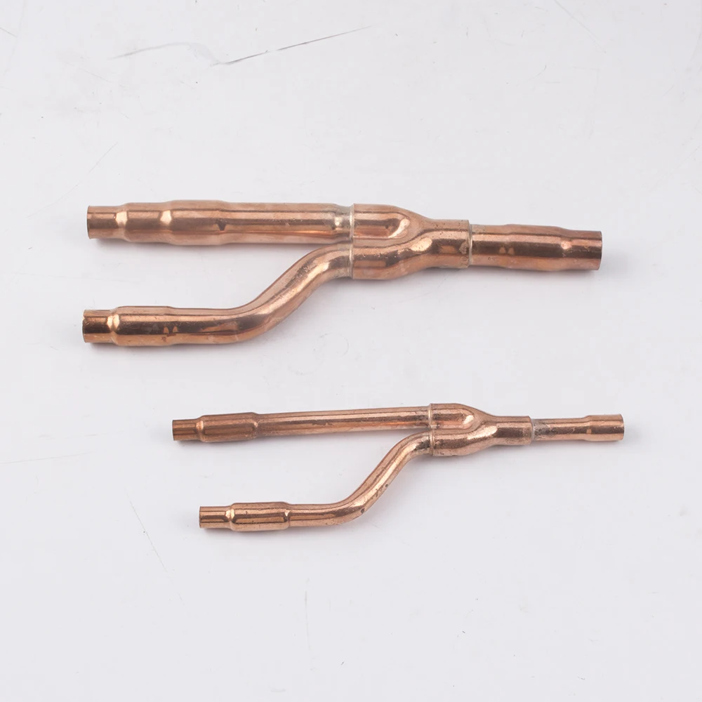 1PCS Central Air-conditioning Splitter Branch Device Weld pipe copper pipe Parts 