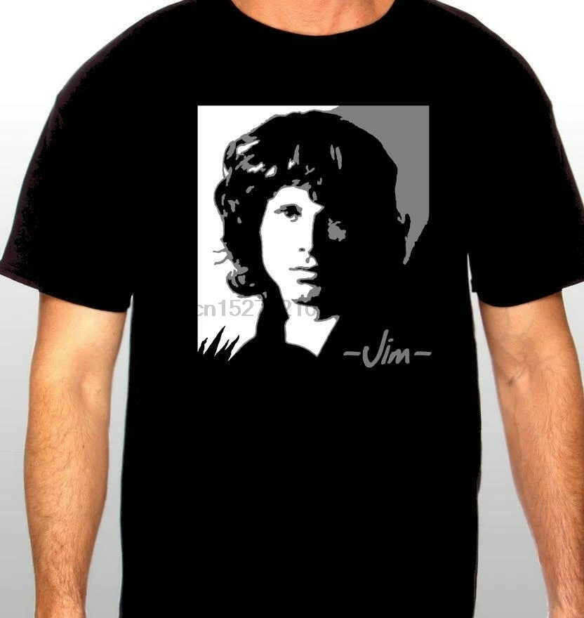 Jim Morrison & #034 портрет футболка все размеры высокое качество (1)|Футболки| |
