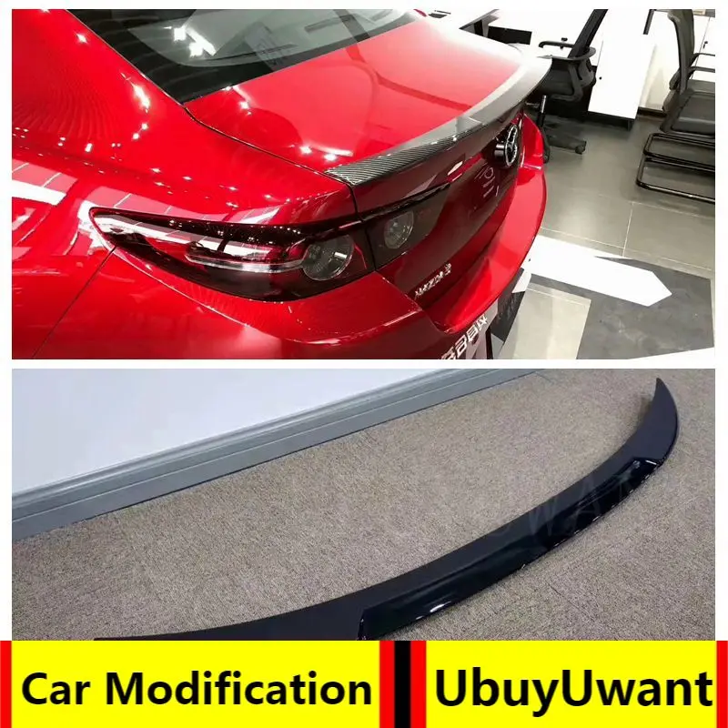 UBUYUWANT для 2019 2020 Mazda 3 Axela Sedan Высокое качество ABS украшение в виде хвостового крыла