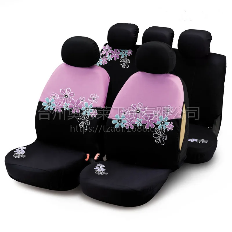 

Universal Foreign Trade Car Seat Cover Embroidered Car Cushion Cover Cross Border for Manufacturers Direct Selling