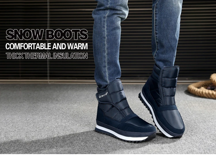 Botas de inverno botas curtas masculinas à