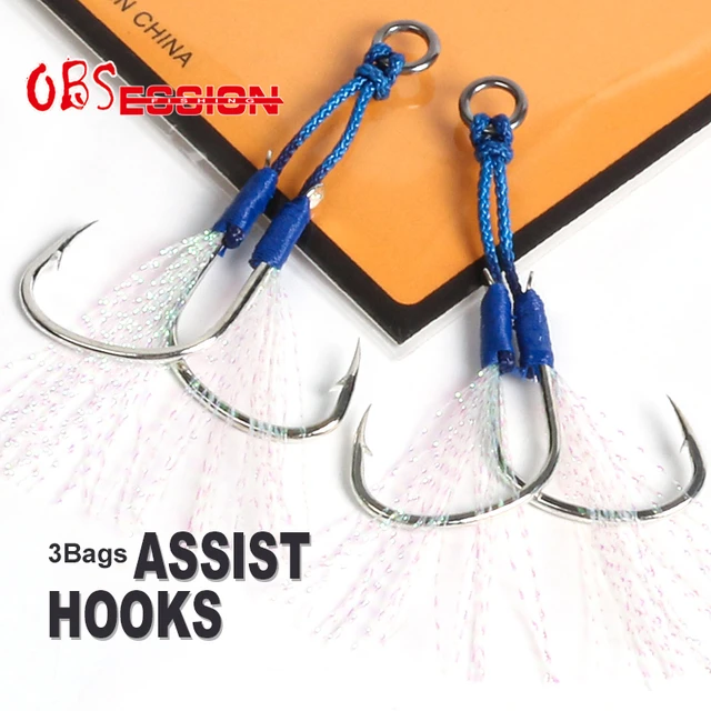 Daytime jig assist hook sizes?