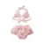 1-6Y Kids Baby Girls 2Pcs Bikini Set Цветочный Бандаж Холтер Купальник Купальники для Малышей Девушка Летний Купальный Костюм Пляжная Одежда