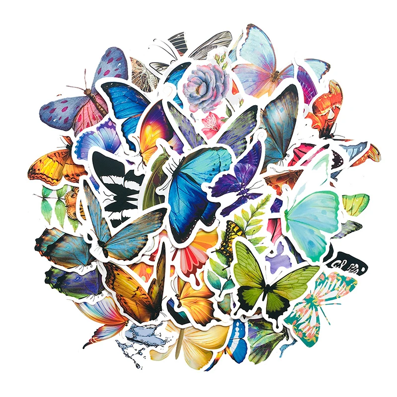 50 шт. красочными бабочками и бантиками Тени для век наклейки чехол костюм