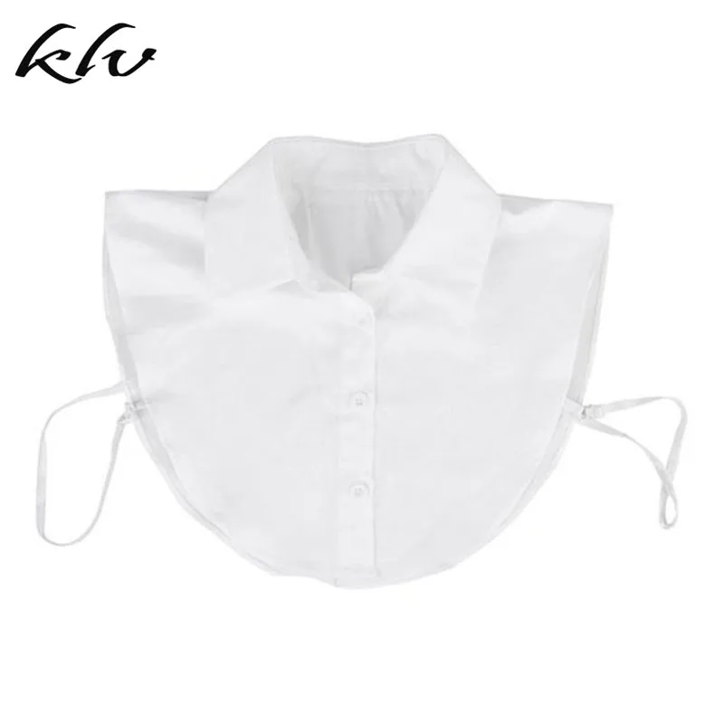 

Gleader Women's Detachable Half Shirt Blouse Collar White