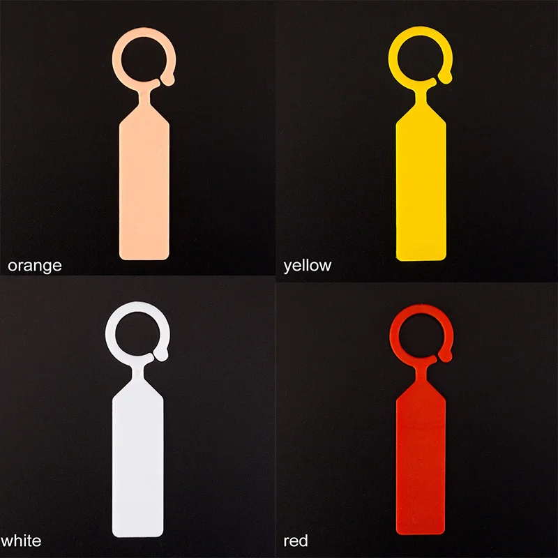 Thicken 10Pcs Gardening Label Plastic Wine Bottle Tags Reusable Portable Seedling labels Buckle