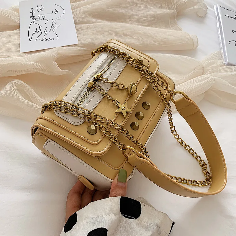 

Universe Star WOMEN'S Bag New Style 2019 Hipster Korean-style Versatile Crossbody Bag Fashion Chain Square Sling Bag