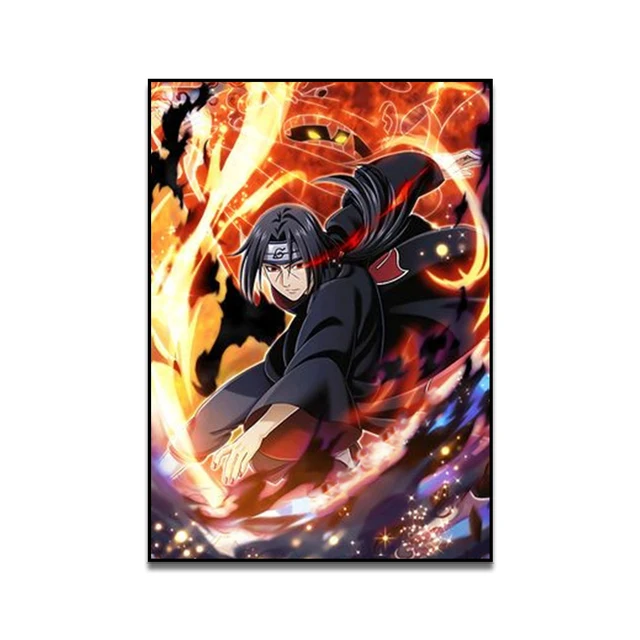 classic japanese anime naruto kakashi wall art poster movie hd canvas printable painting home decor background cudros painting calligraphy aliexpress