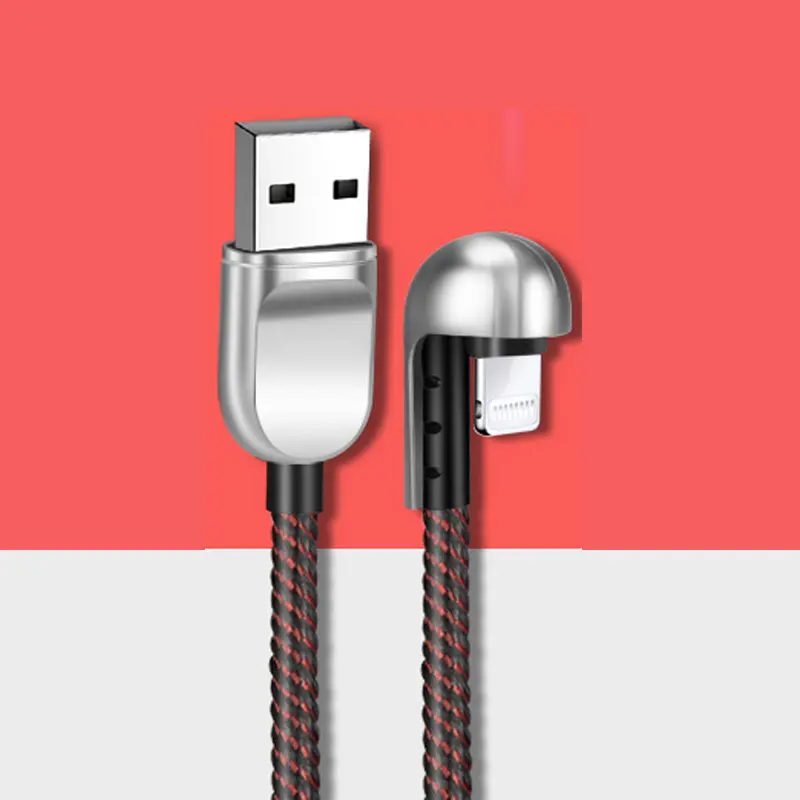 USB кабель 2 м светодиодный индикатор u-образный локоть Usb строка данных для Iphone 6S 7s 8s Plus Iphone X Xs Max Ipad Mini 1 2 3 4 оборудование