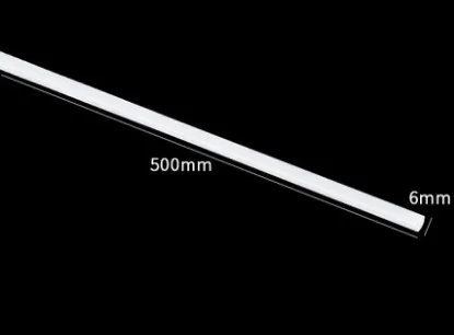 0.5-10mm White Round Stick ABS Plastic Model Toy Length 50cm Sand Table DIY Diorama Landscape Architecture Trains 16