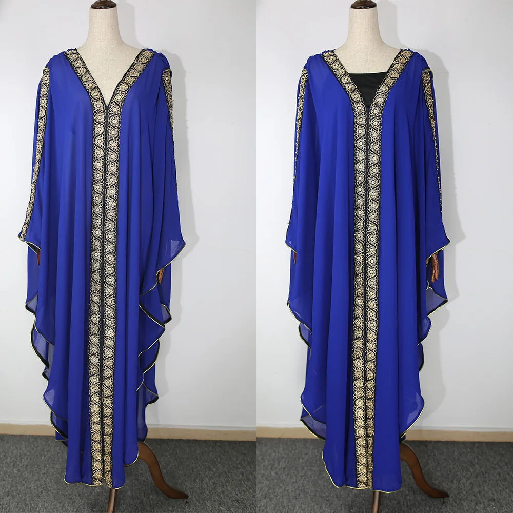 Вышитое мусульманское платье Пномпень эластичная сила камзол Twinset abaya Дубай Ислам Абая для женщин хиджаб maroc