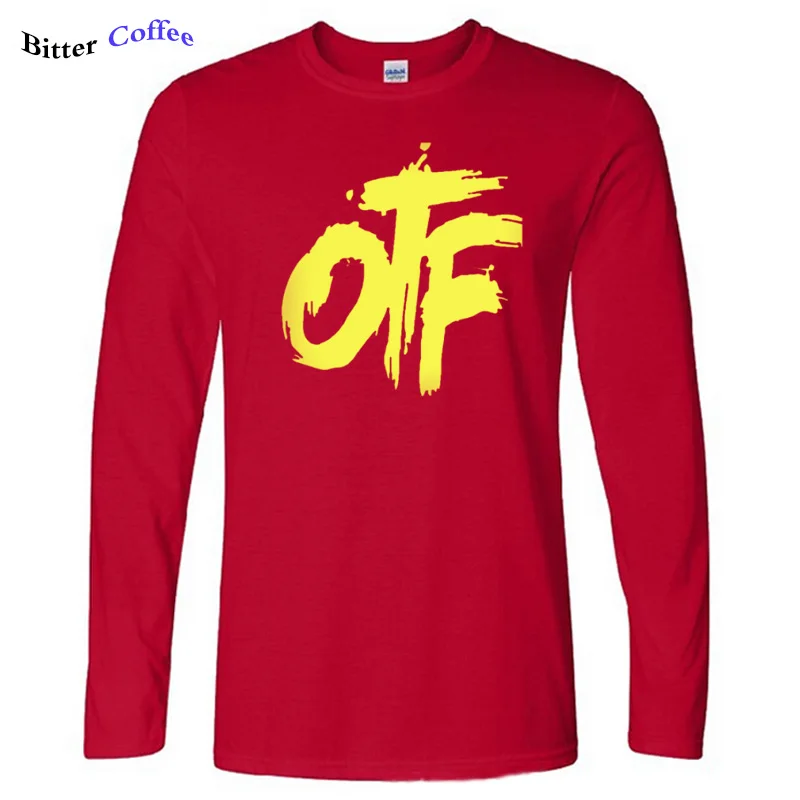 Новая Осенняя футболка Otf Lil Durk OTF, Мужская футболка с буквенным принтом, хлопковая футболка с длинным рукавом, повседневные мужские Забавные футболки размера плюс