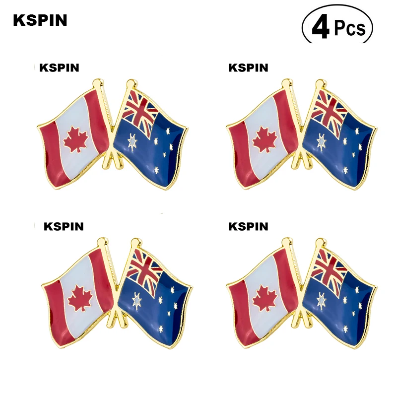 Значки Канады и Австралии булавка на лацкан значки брошь 4 шт. | Дом сад