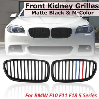 

Car accessries car M-style Matt Black Front Bumper Kidney Grille For BMW 5 Series F18 F10 2010 2011 2012 2013 2014 replacement