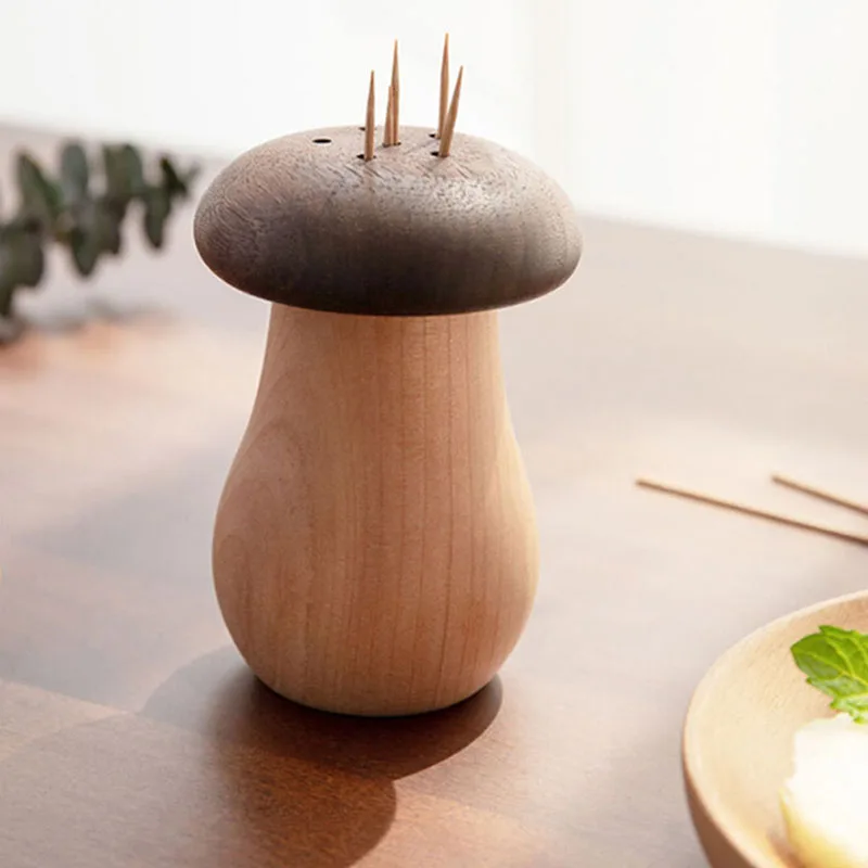 Simple Toothpick Holder Mushroom Box Home Storage Organizer Decoration Kitchen Tool For New Creative | Дом и сад