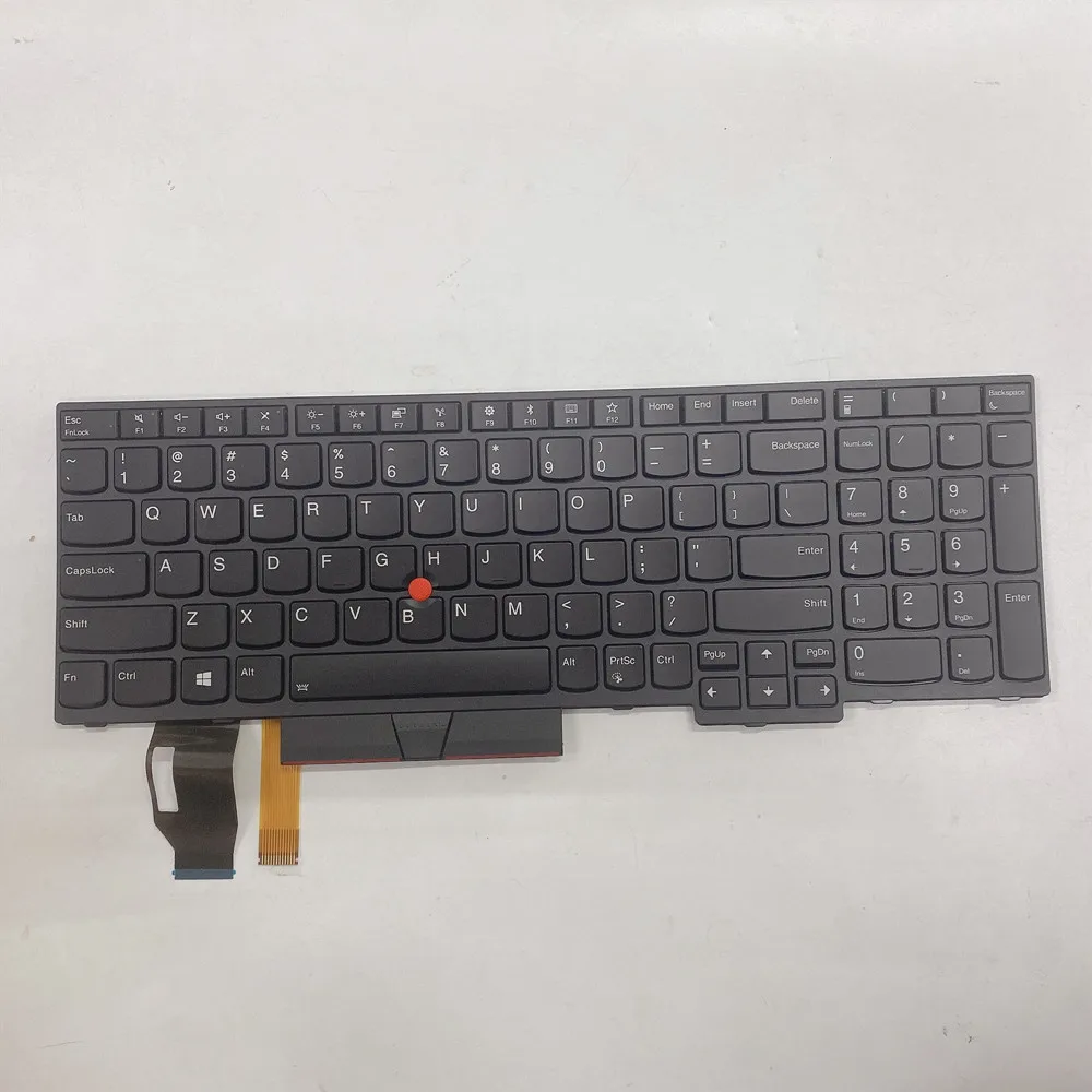 Original para Lenovo Thinkpad T590 E580 E590 L580 L590 P52 P520s P72 P53s P53 P73 us Inglês Backlit Keyboard 01yp600 Novo