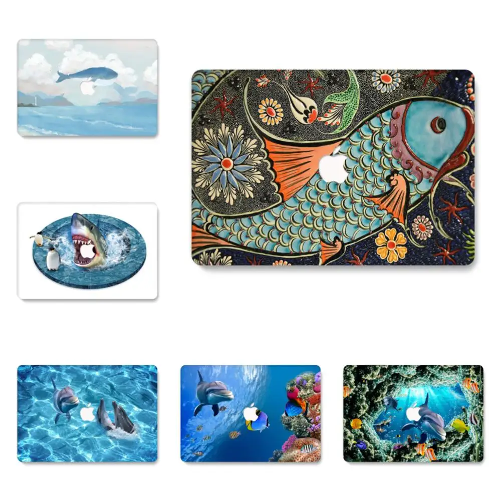

Shark Laptop Case Sleeve For Apple Macbook Air Pro A1932 A2179 13 Inch Hard Shell Cover A2289 A2251 A1708 A1706 A1989 A2159