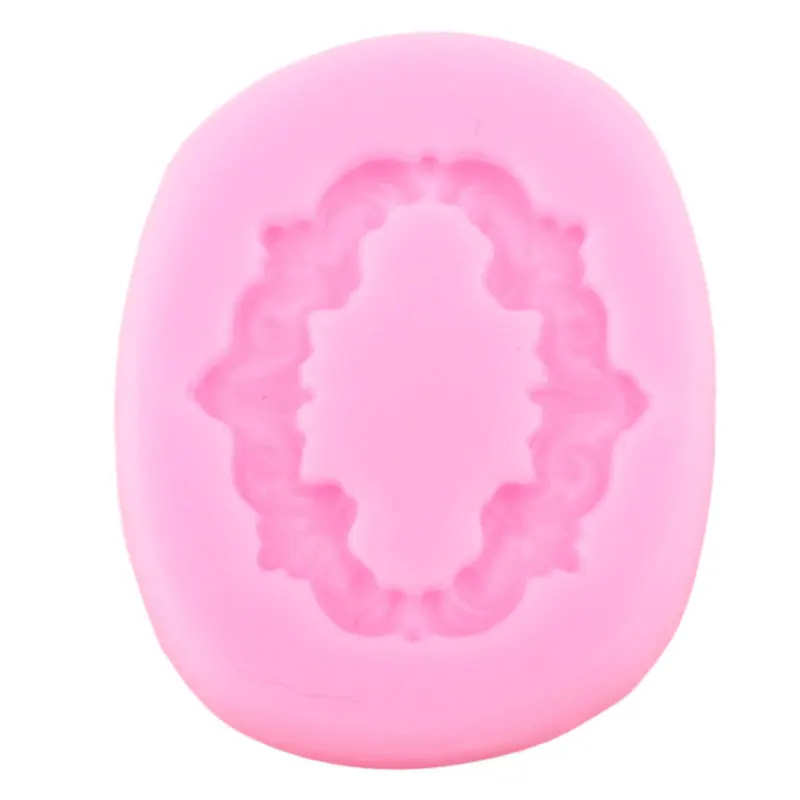 Vintage Frame Cake Border Silicone Mold Scroll Relief Fondant Cake Decorating Tools Cupcake Candy Clay Chocolate Gumpaste Moulds