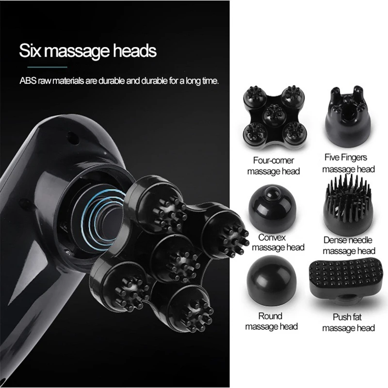 

Multifunctional electric massager Dolphin shape portable charging massager neck leg back waist automatic roller back massage
