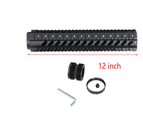 Тактический сверхмощный 4,7, 10,12, 15 дюймов бесплатно поплавок Quad Rail Handguard. 223/5. 56 Пикатинни система для AR-15 M16 M4 Handguard - Цвет: 12