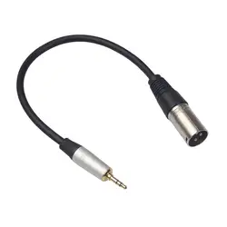 0,3 M XLR кабель для мужчин 3,5 мм стерео штекер Экранированный микрофонный кабель Trs Jack 3,5 штекер для женщин