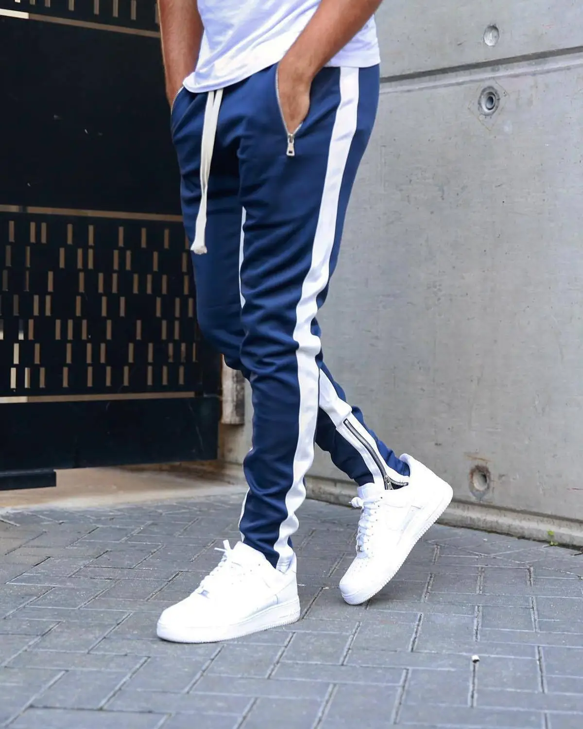 Mens Joggers Casual Pants Fitness Men Sportswear Tracksuit Bottoms Skinny Sweatpants Trousers Black Gyms Jogger Track Pants