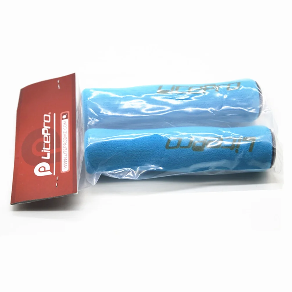 Litepro Mountain Bike Handlebar Sponge Grips Universal Double Pass Comfortable Shock Folding Bicycle Absorption Non-slip Parts bicycle handlebar grips bike handlebar grips bike handle grips