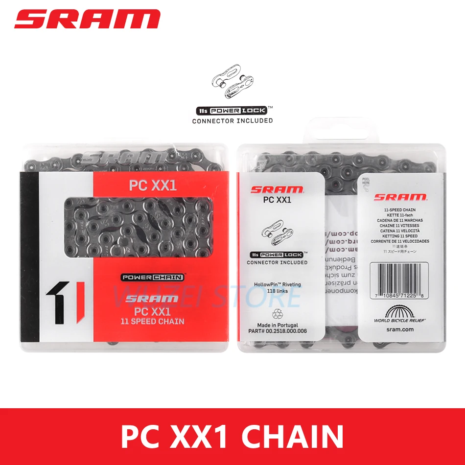SRAM 11/12 скорость цепи PC-1110 PC-X1 PC-XX1 PC-RED22 PC-X01 MTB& Цепь для дорожного велосипеда 114/116/118/126 ссылки детали горного велосипеда