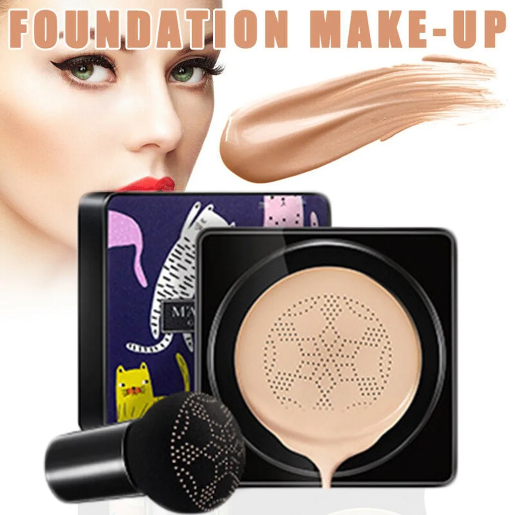 Hot sale Small Mushroom Head Air Cushion BB Cream Female Concealer Foundation Breathable Makeup Bare Cosmetics Sunscreen