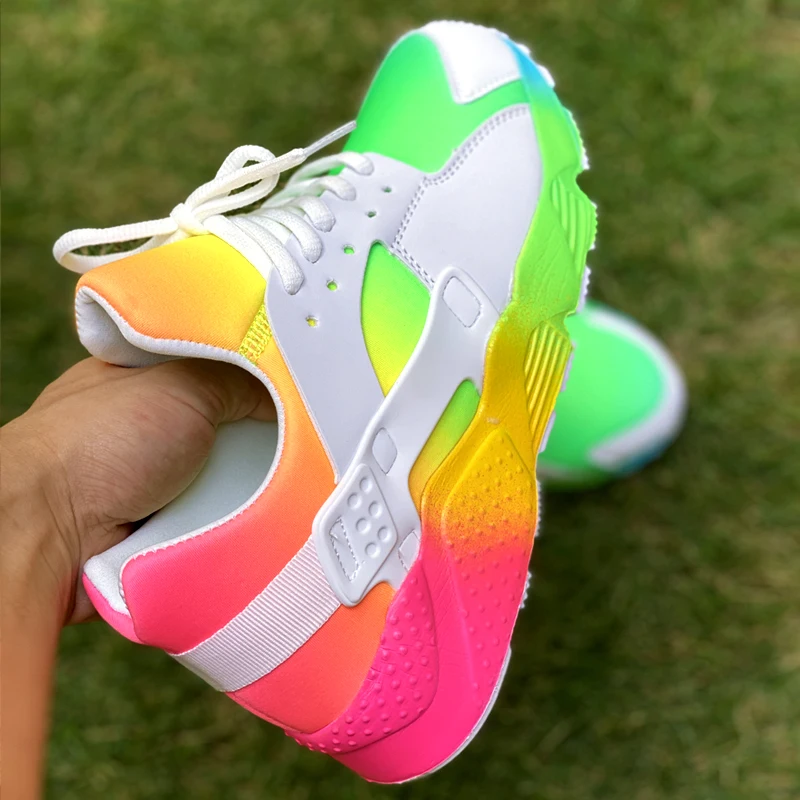 Colorful Sneakers Flat-Shoes Platform Design Luxury Runing Casual Woman Brand Hot Ins