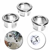 3pcs Sink Round Ring Overflow Spare Cover Plastic Silver Plated Tidy Trim Bathroom Ceramic Basin Overflow Bathroom Replace Acces ► Photo 2/6