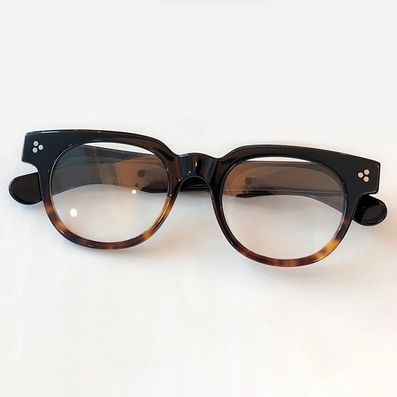 

2019 High Quality Glasses Frame Men With Retro Vintage Acetate Computer Eye Glasses Frames For Men
