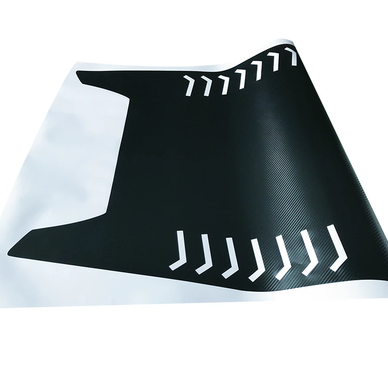 Автомобильный внешний крутой капот Полосатый Графический виниловый стикер для