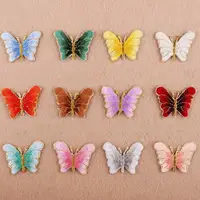 Buy New Brand Roses/Butterfly  Flowers Embroidery Applique Sew Badge Craft Embroidered For Clothes Trousers Online - Image 6