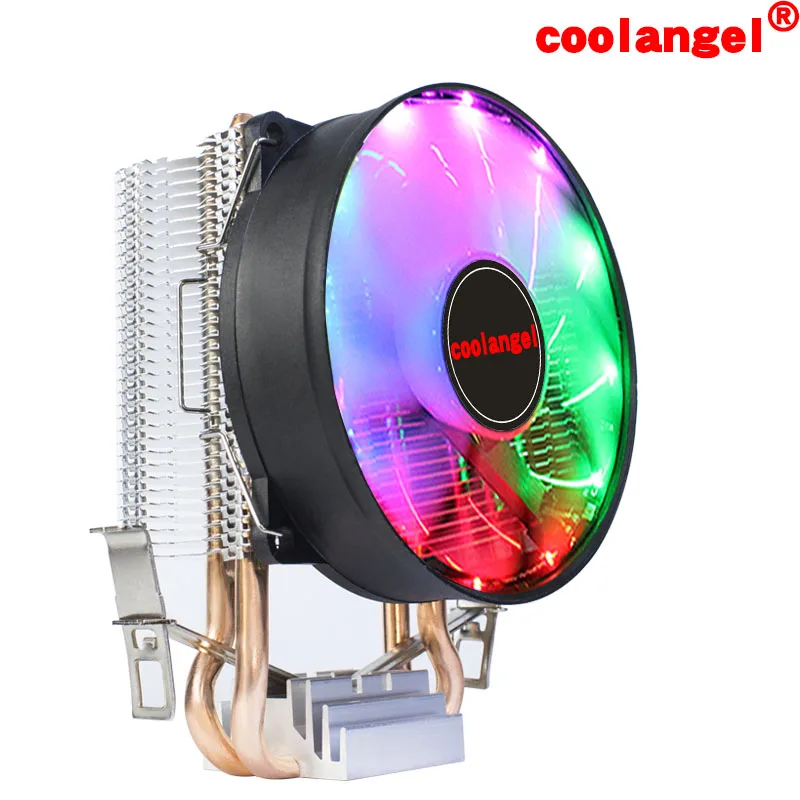 Кулер для процессора с тепловыми трубками 90 мм 4-контактный ШИМ RGB Intel LGA 775 1155 1356 1366