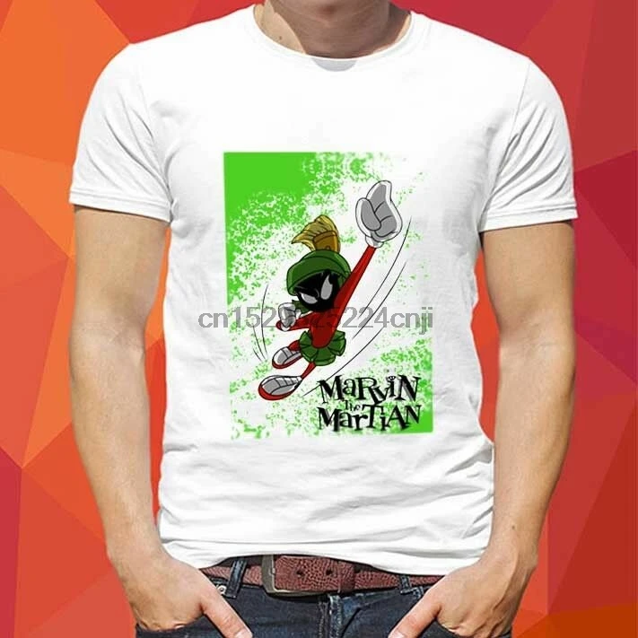 Мужская хлопковая футболка Marvin The Martian Looney Tunes размер S - 3XL |