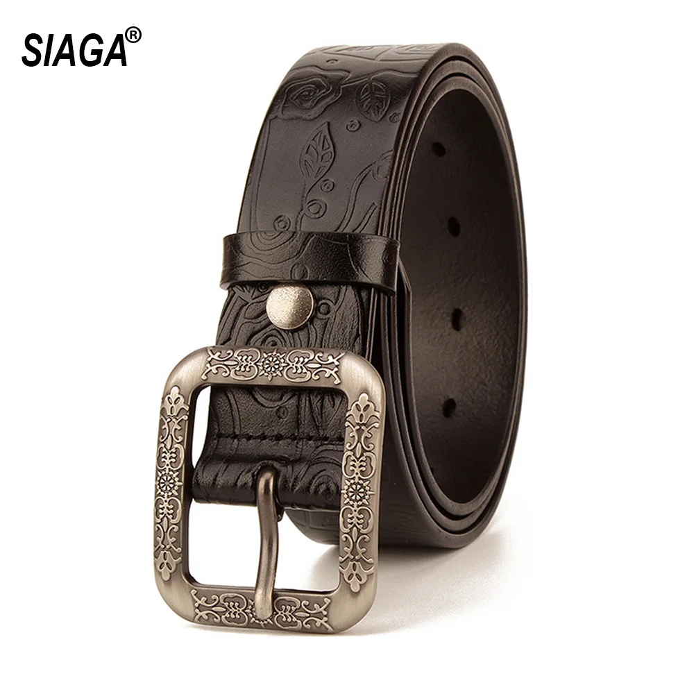 New Design Ladies Top Quality 100% Cow Cowhide Leather Belts Woman Retro Fashion Belt for Women Accessories Jeans FCO230