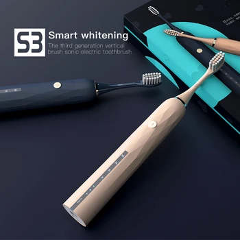 

4 Mode Sonic Electric Toothbrush Wave Automatic Tooth Whitening USB Replaceable Tooth Brush Holder Dental Scaler Machine