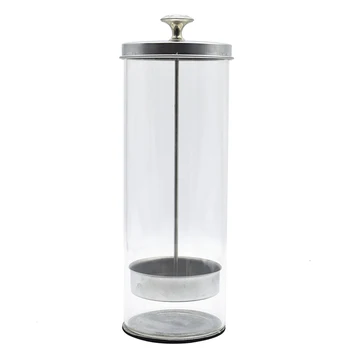 

Empty Glass Sanitize Sterilizing Disinfectant Jar For Barber Shear Combs Tools Disinfectant Jars Glass & Stainless Steel
