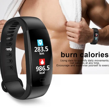

Smart Watch Heart Rate Monitor Blood Pressure Fitness Tracker Smartwatch Sport Watch for Ios Android BOX Men Women Led Silicone