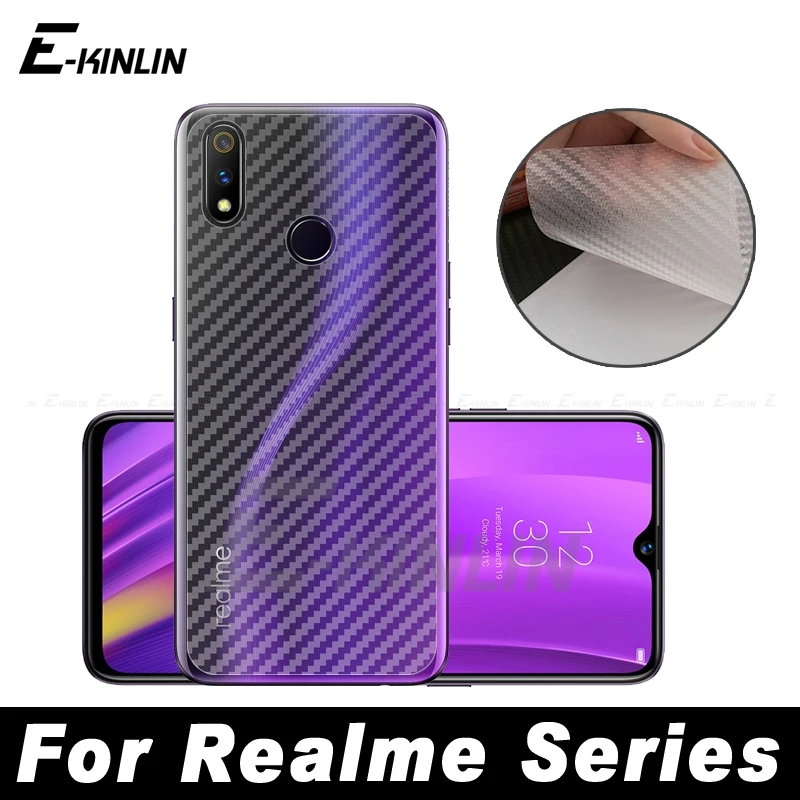 3D углеродное волокно задняя крышка Защитная пленка для экрана для OPPO Realme 2 5 5S 3i X2 XT 3 Pro X Lite не закаленное стекло