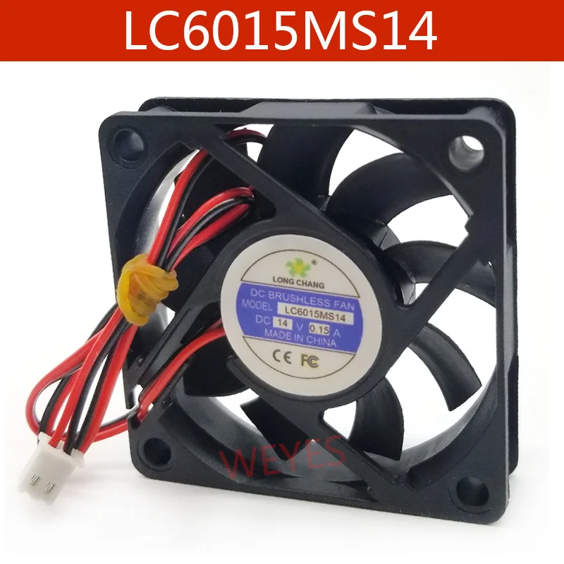 Новый вентилятор охлаждения LC6015MS14 14 в 0 15 А 2 линии 6 см|Кулеры/вентиляторы/системы