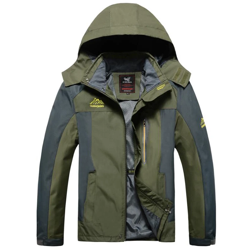 Vcansion Mens Waterproof Mountain Jacket Fleece Outerwear Windproof Ski Jacket Snow Jacket Rain Coat 